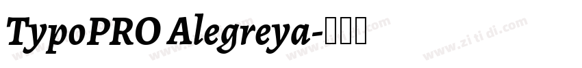 TypoPRO Alegreya字体转换